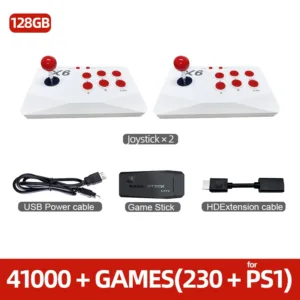 VILCORN Arcade Games Console 4K TV  with Double Joysitck 41000 Games For MAME/Sega/PS1/Atari